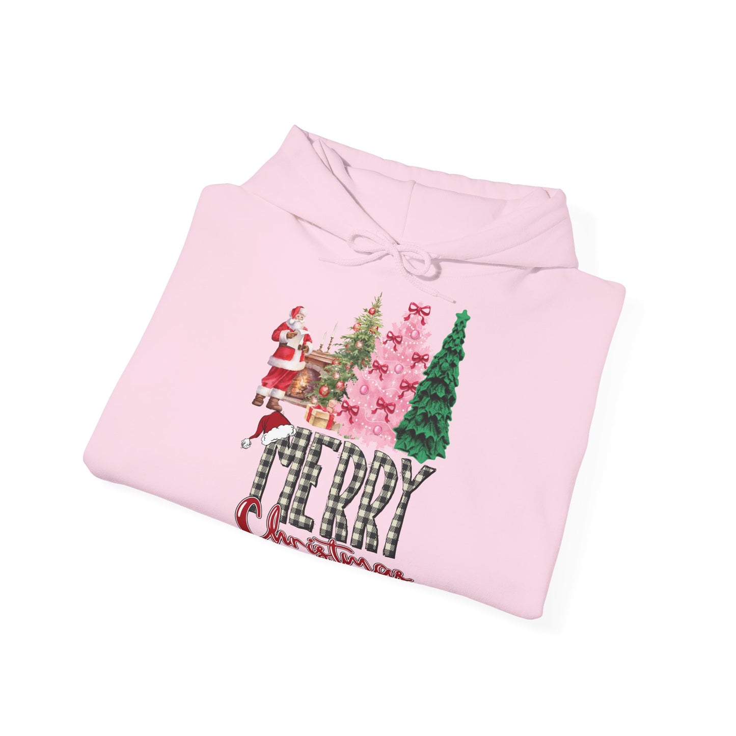 Merry Christmas Hoodie Santa & Pinker Tannenbaum Unisex