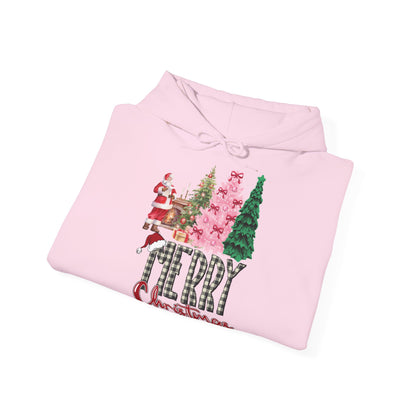 Merry Christmas Hoodie Santa & Pinker Tannenbaum Unisex