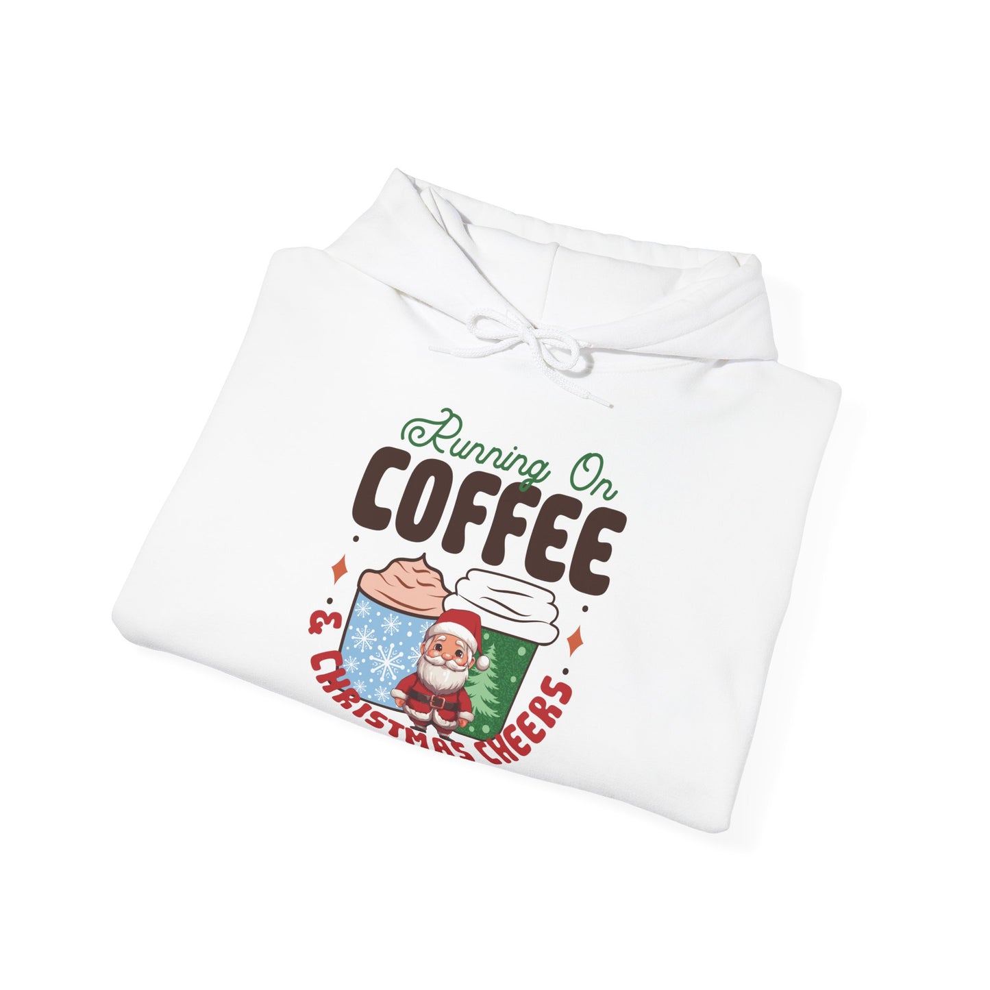 Running On Coffee & Christmas Cheers Hoodie - Weihnachtlicher Spaß