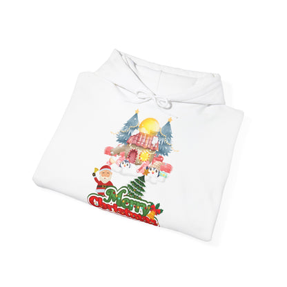 Merry Christmas Hoodie Unisex Santa Candy House Design