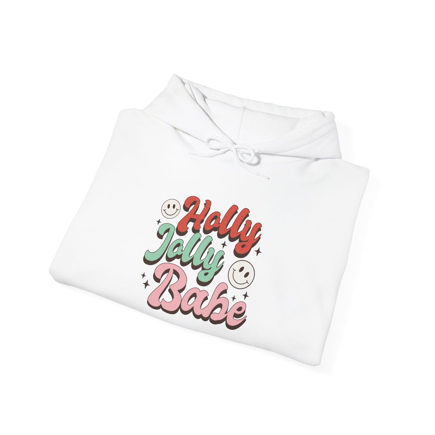 Holly Jolly Babe Weihnachten Hoodie Unisex Christmas Pullover Retro