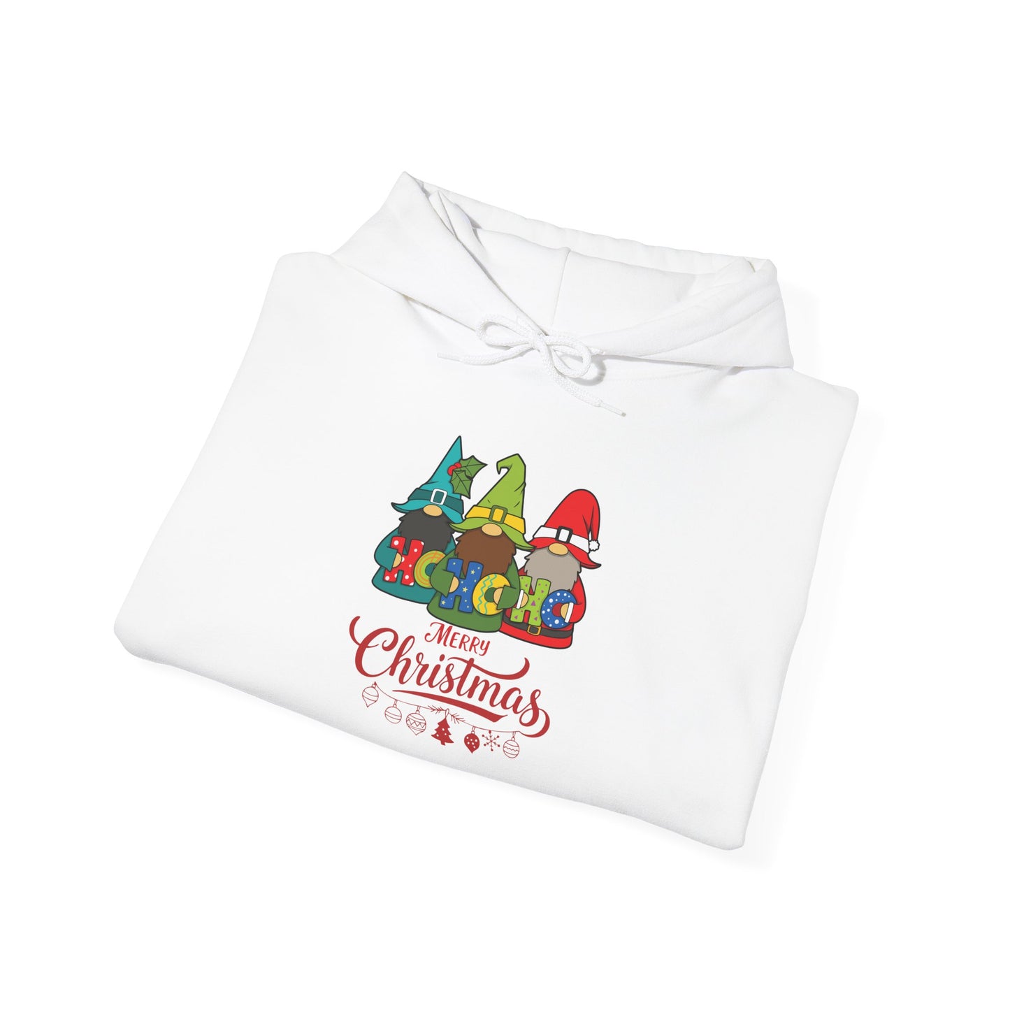 Ho Ho Ho Weihnachten Hoodie mit Wichtel Motiv Unisex