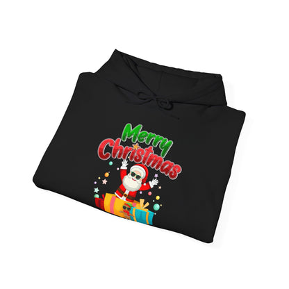 Merry Christmas Hoodie Santa mit Geschenkbox Unisex