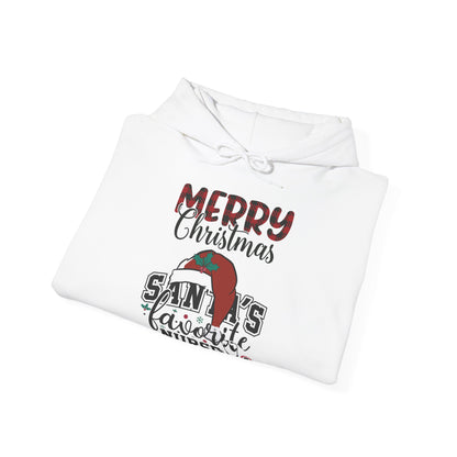 Merry Christmas Nurse Hoodie Sweatshirt – Santa’s Favorite Pullover