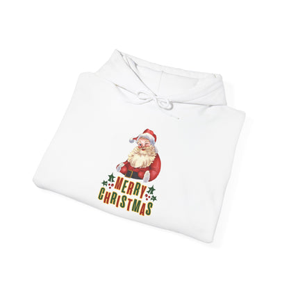 Merry Christmas Santa Hoodie Weihnachten Unisex Retro Look