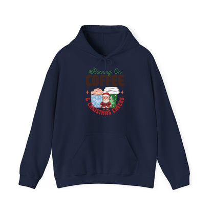 Running On Coffee & Christmas Cheers Hoodie - Weihnachtlicher Spaß