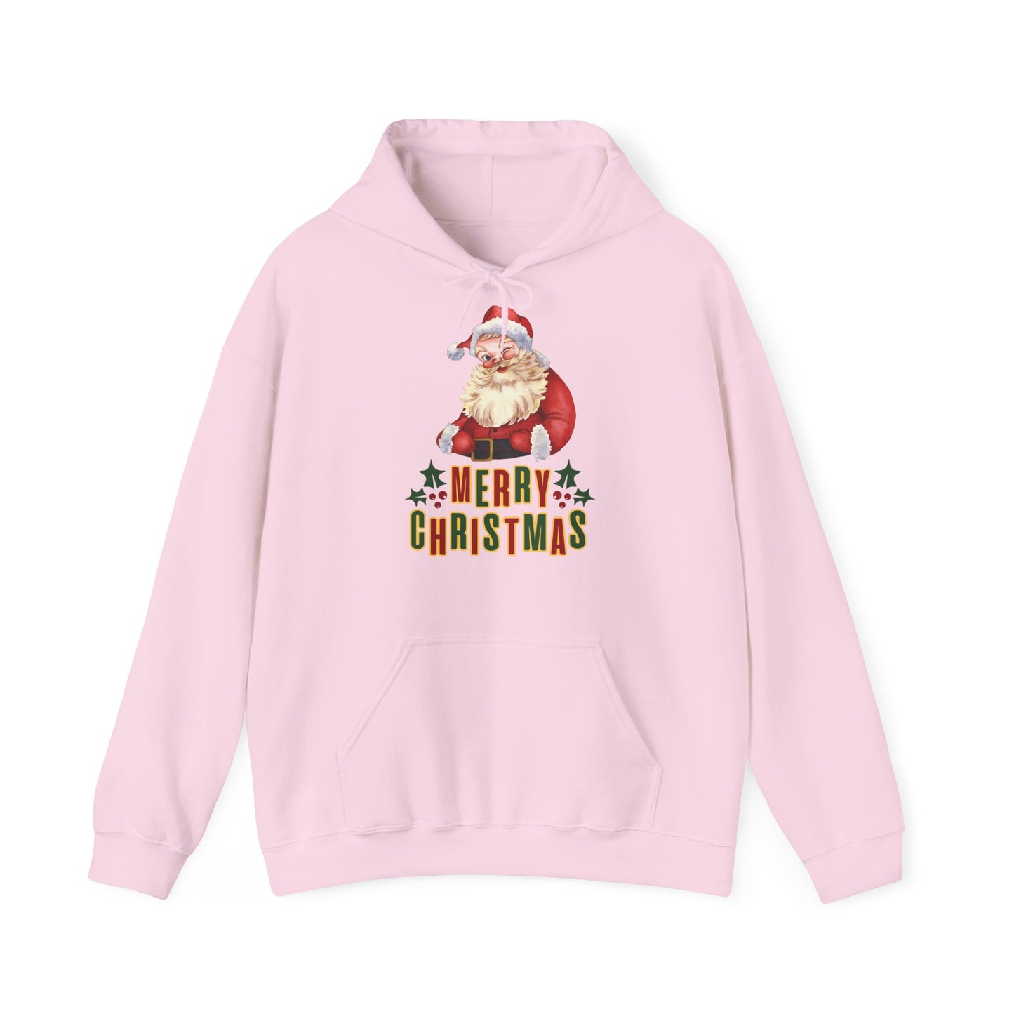 Merry Christmas Hoodie Vintage Santa Claus Retro Unisex
