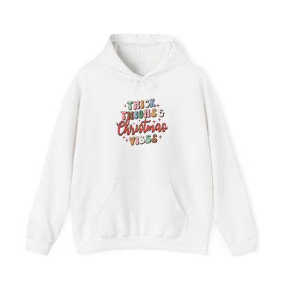 Thick Thighs & Christmas Vibes Weihnachten Hoodie Unisex