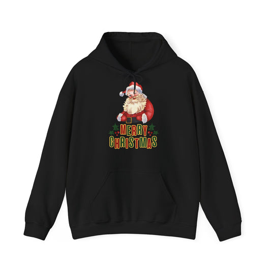 Merry Christmas Hoodie Vintage Santa Claus Retro Unisex