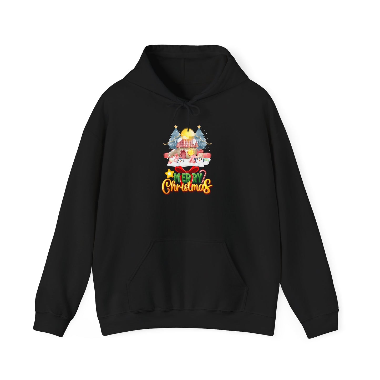 Merry Christmas Hoodie Candy House Design Unisex Weihnachten