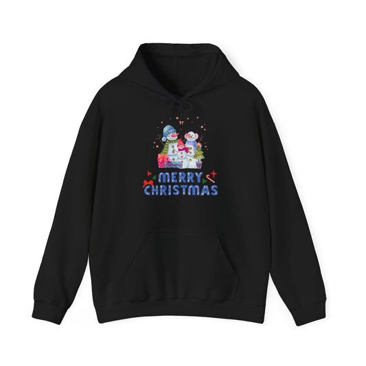Merry Christmas Hoodie Snowman Family Winter Sweatshirt