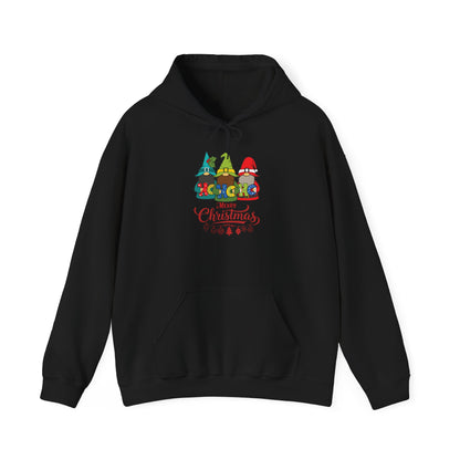 Ho Ho Ho Weihnachten Hoodie mit Wichtel Motiv Unisex
