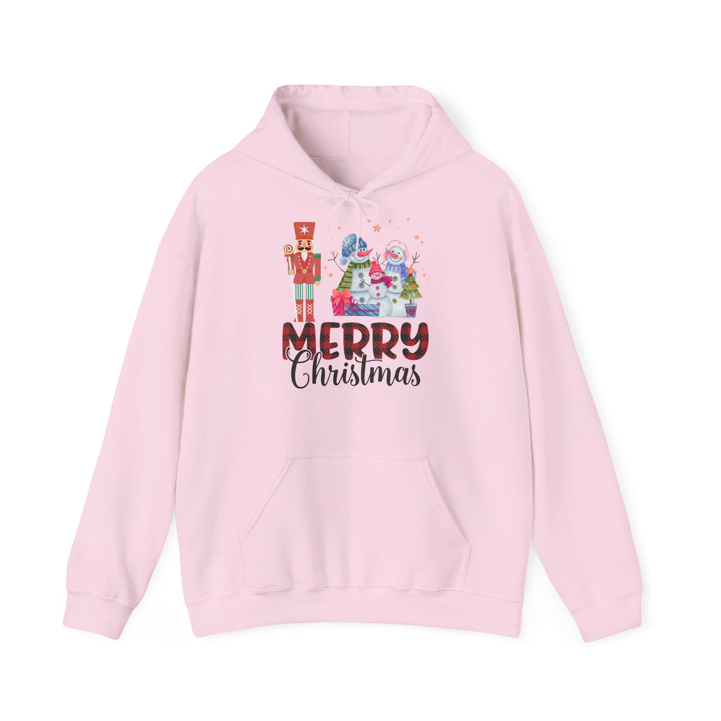 Merry Christmas Hoodie Schneemann & Nussknacker Unisex