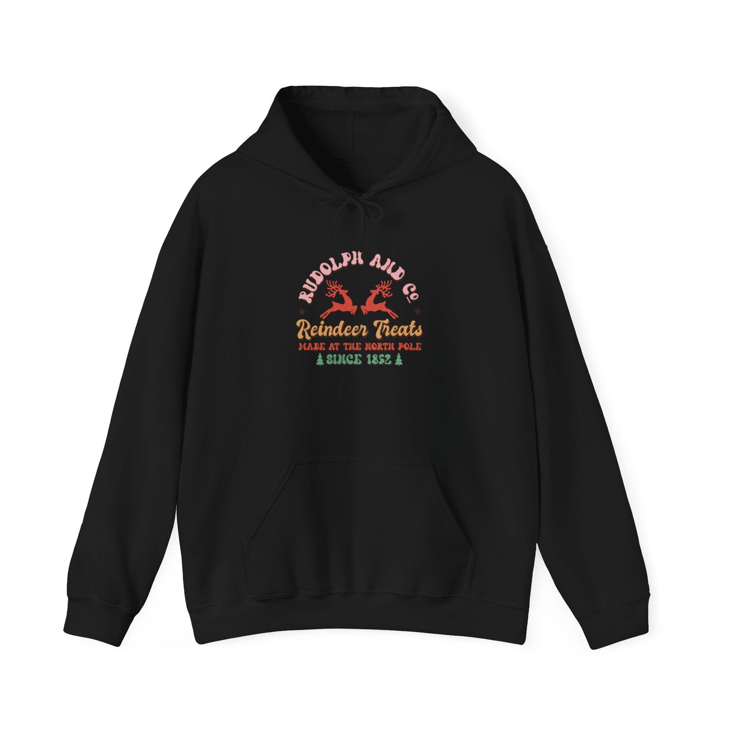 Rudolph & Co Reindeer Treats Retro Weihnachten Hoodie Unisex