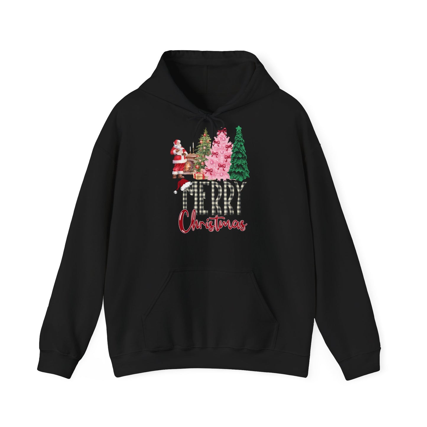 Merry Christmas Hoodie Santa & Pinker Tannenbaum Unisex