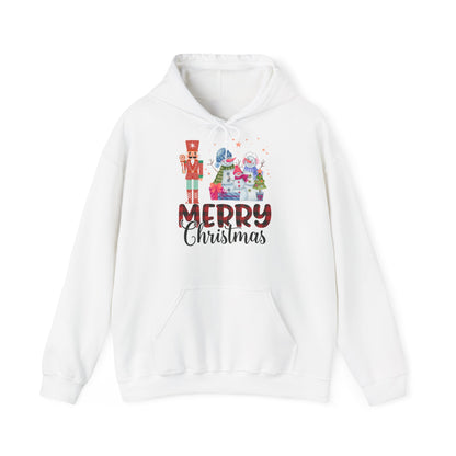 Merry Christmas Hoodie Schneemann & Nussknacker Unisex