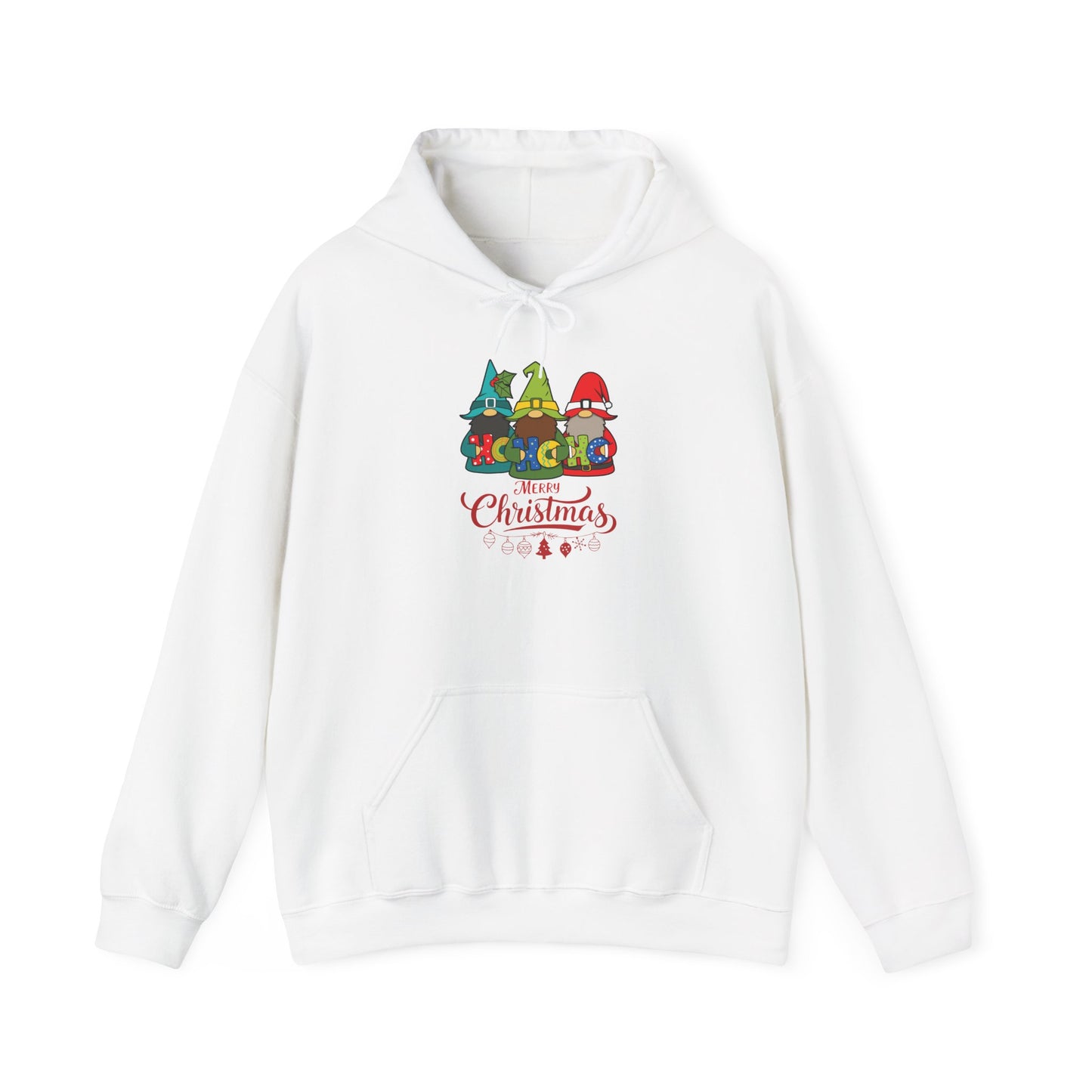 Ho Ho Ho Weihnachten Hoodie mit Wichtel Motiv Unisex