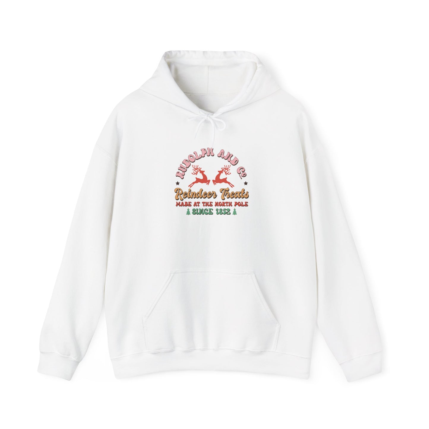 Rudolph & Co Reindeer Treats Retro Weihnachten Hoodie Unisex