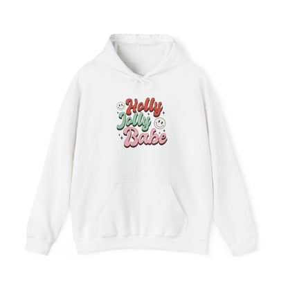Holly Jolly Babe Weihnachten Hoodie Unisex Christmas Pullover Retro