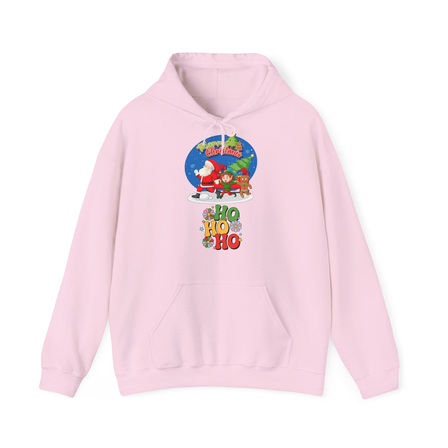 Merry Christmas Hoodie Santa & Ho Ho Ho Motiv Unisex