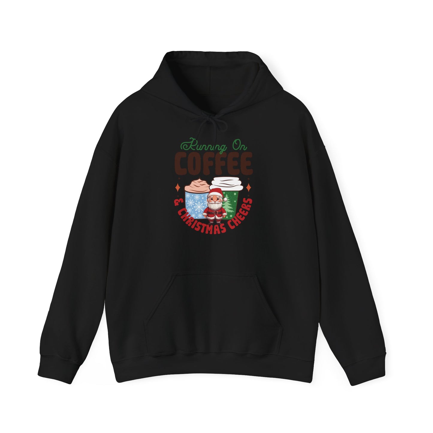 Running On Coffee & Christmas Cheers Hoodie - Weihnachtlicher Spaß