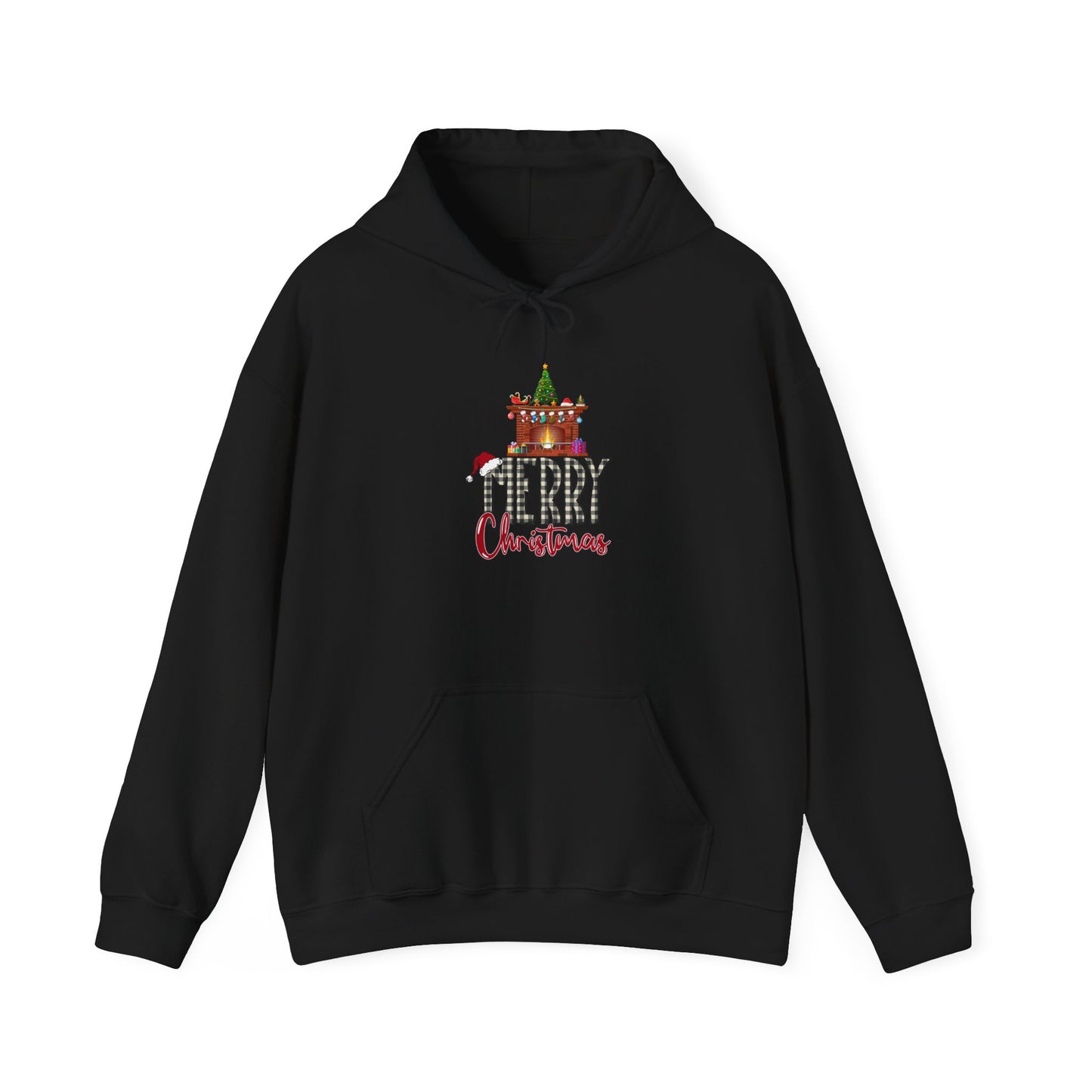Merry Christmas Hoodie Fireplace Design Unisex Weihnachten