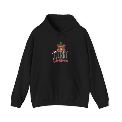 Merry Christmas Hoodie Fireplace Design Unisex Weihnachten