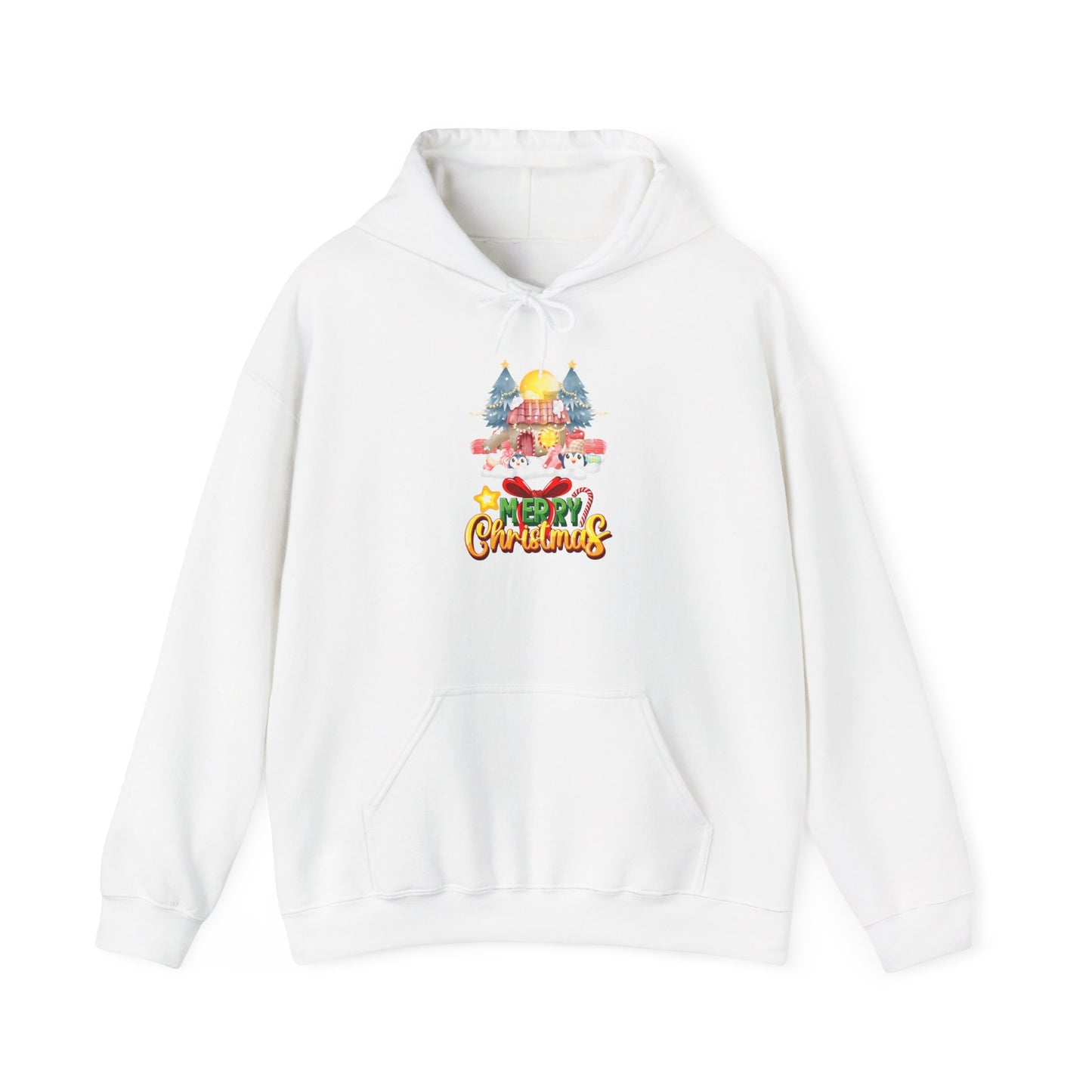Merry Christmas Hoodie Candy House Design Unisex Weihnachten