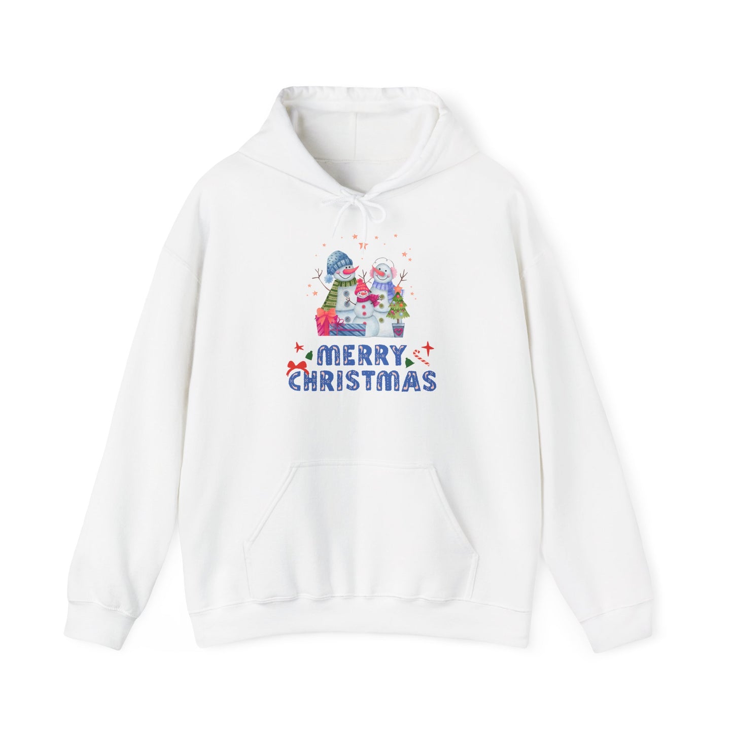 Merry Christmas Hoodie Snowman Family Winter Sweatshirt