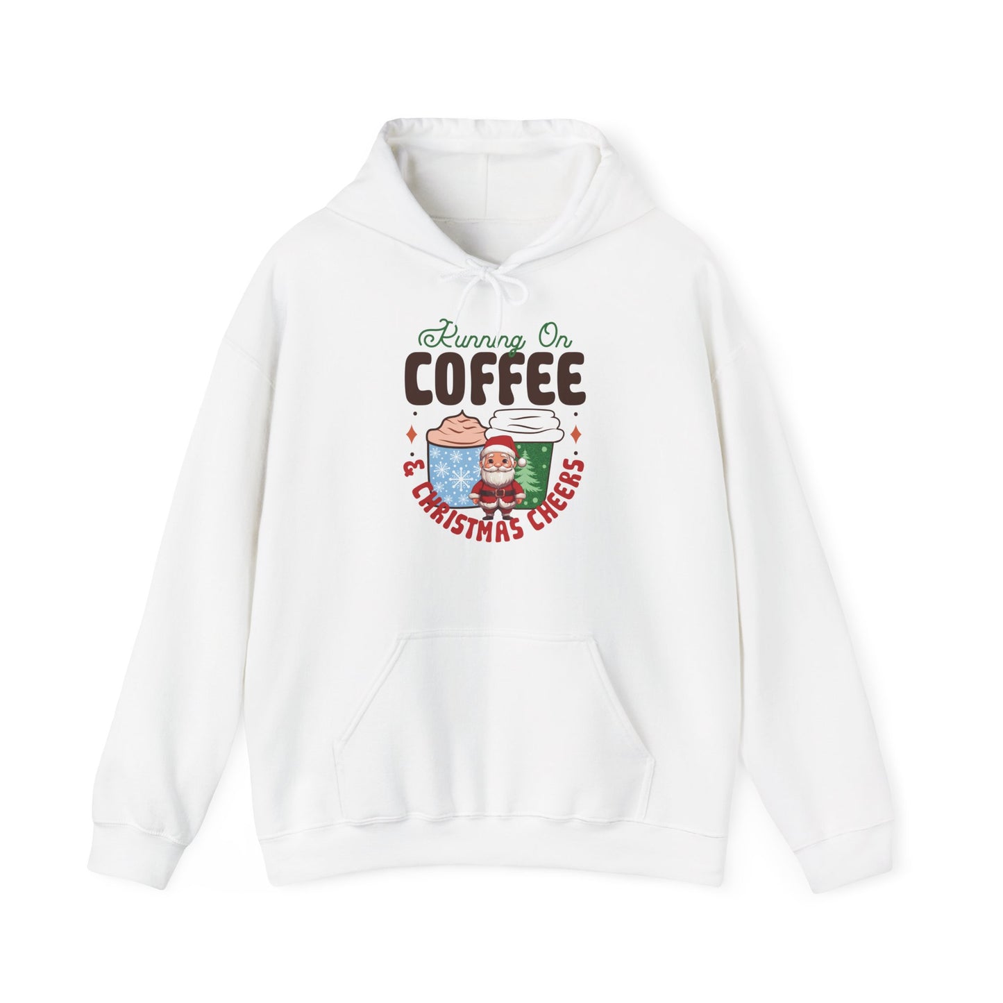 Running On Coffee & Christmas Cheers Hoodie - Weihnachtlicher Spaß