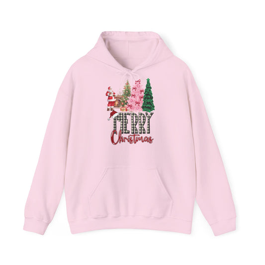 Merry Christmas Hoodie Santa & Pinker Tannenbaum Unisex