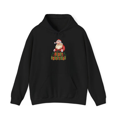 Merry Christmas Santa Hoodie Weihnachten Unisex Retro Look