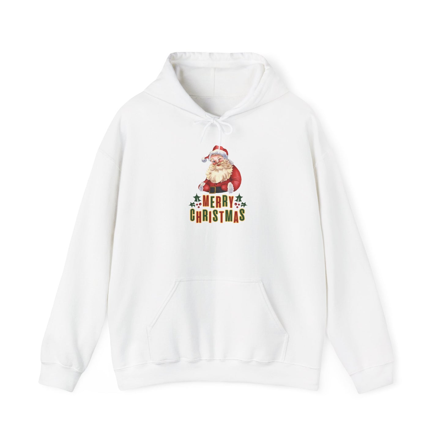 Merry Christmas Santa Hoodie Weihnachten Unisex Retro Look